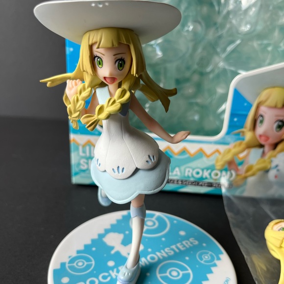 Anime figure MegaHouse G.E.M. Pokemon Series Lillie Shiron Alola Rokon Figure - Picture 9 of 12
